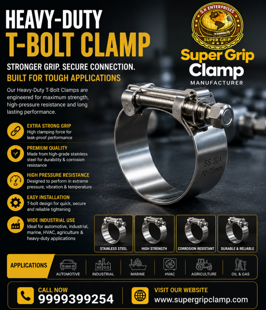 Heavy-Duty T-Bolt Clamp