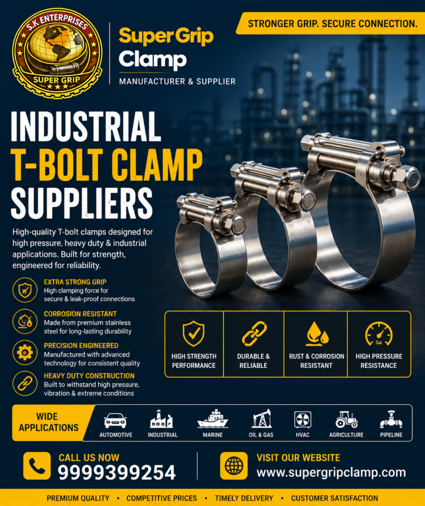 Industrial T Bolt Clamp Supplier