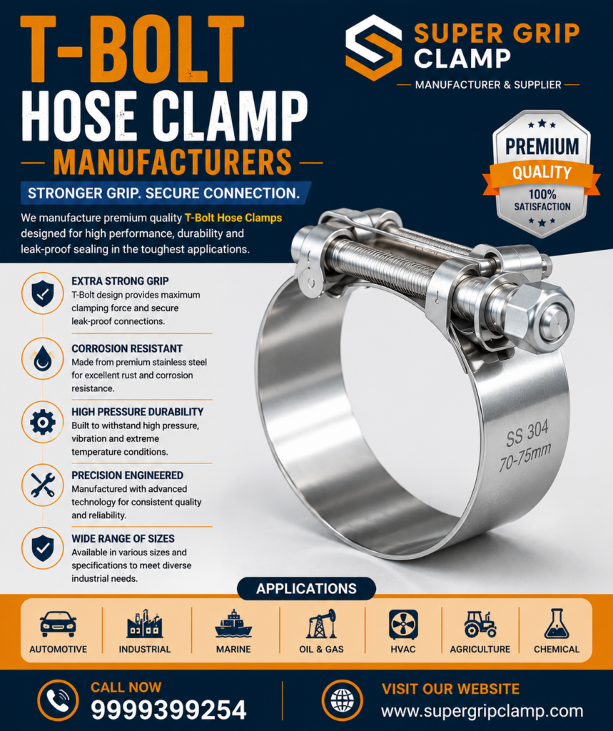 T-Bolt Hose Clamp Manufacturer