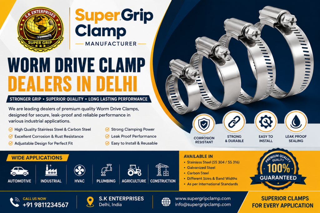 Worm Drive Clamp Dealers in Delhi