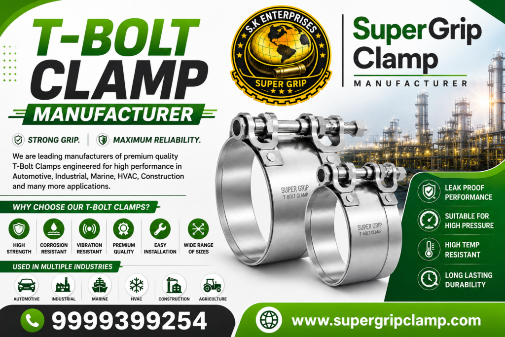 T-Bolt Clamp Manufacturer.