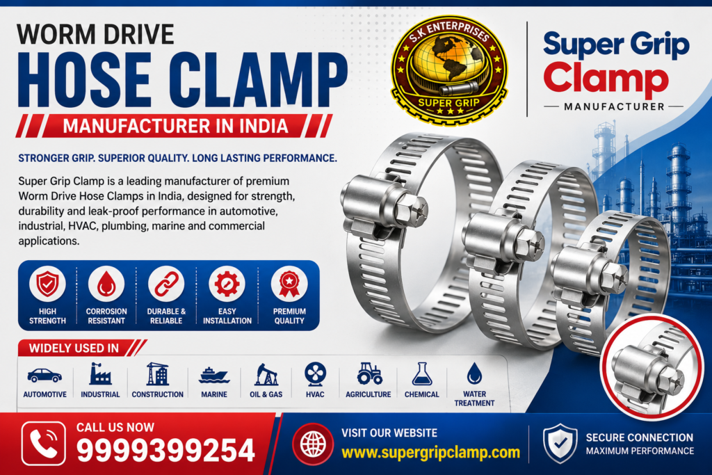Worm Drive Hose Clamp Manufacturer in India -